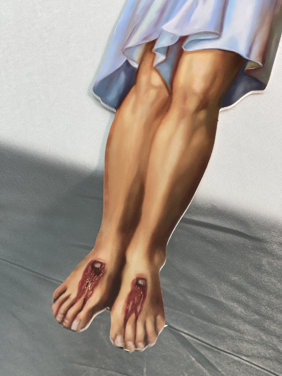 Răstignirea Mântuitorului, tipărită pe plastic 47,5×60cm