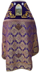 Vesminte preoțești combinate din brocat „Crucea Pascală”, cu guler brodat, broderie „Trandafir”