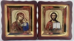 Иконы "Венчальная пара" №9 26х23 см