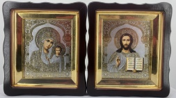 Иконы «Венчальная пара» №2 26×23 см