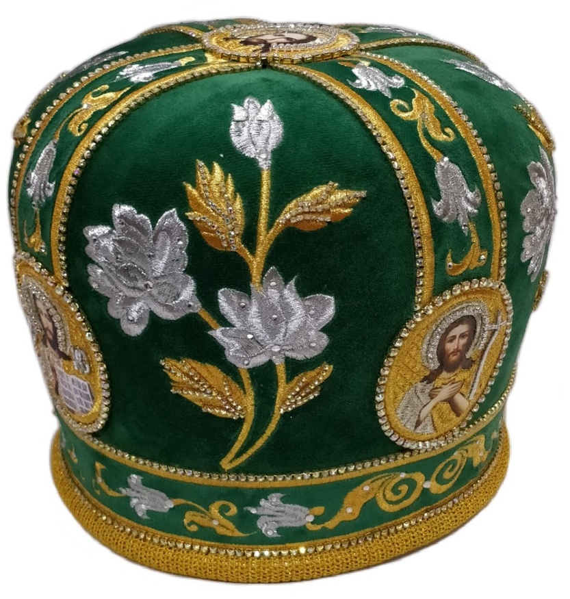 Митра «Роза» зелёная
