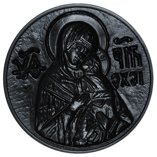 Печать для просфор пластмассовая Богородичная, диаметр 60 мм