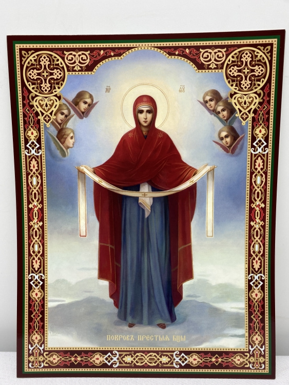 Киот с литографиями Двунадесятых Праздников 37,5×31 см