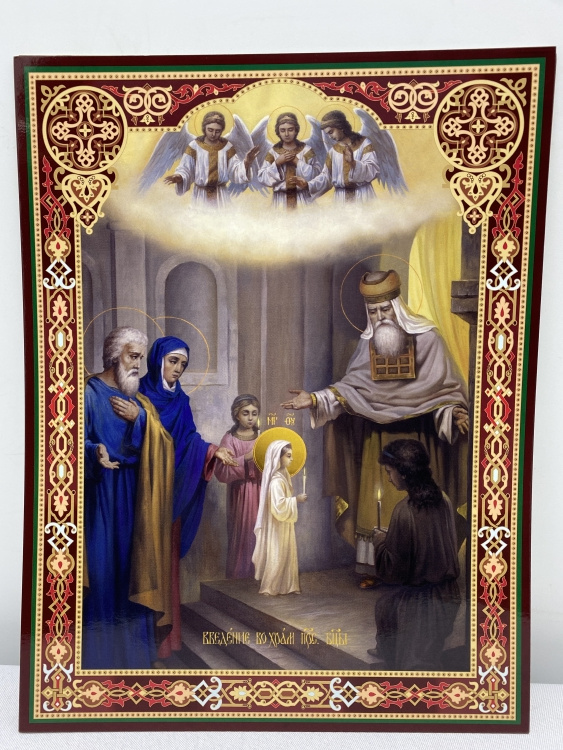 Киот с литографиями Двунадесятых Праздников 37,5×31 см