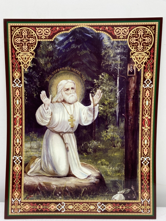 Киот с литографиями Двунадесятых Праздников 37,5×31 см