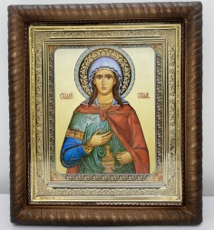 Икона святой мученицы Светланы 22,5х25,5 см