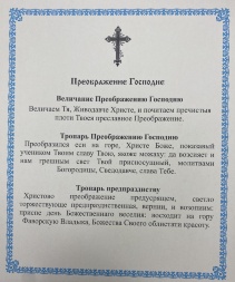 Икона Преображения Господня 24х20 см