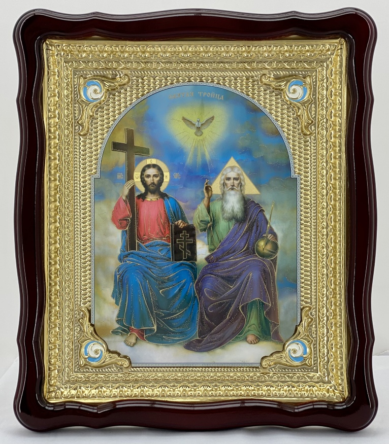 Икона «Новозаветная Троица» 48×42 см