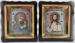 Иконы "Венчальная пара" №4 26х23 см