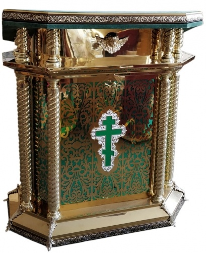 Аналой центральный, восьмигранный, 100х60 см (высота 113–98 см)