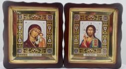 Иконы "Венчальная пара" №30 26×23 см