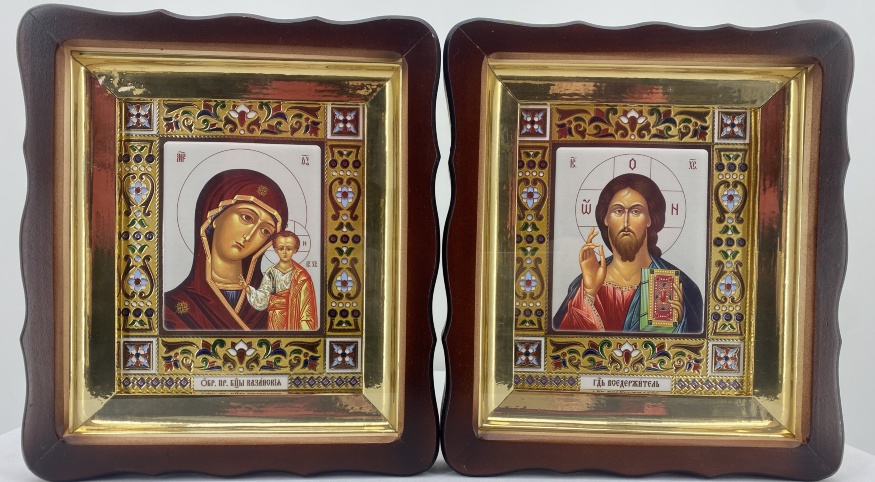 Иконы "Венчальная пара" №30 26×23 см