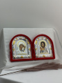 Икона складная в бархате