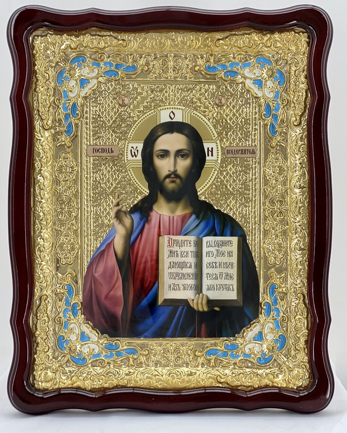 Икона Спаситель (поясное изображение) 62х49 см