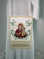 Набедренник вышитый с иконой Богородицы «Тихвинская»