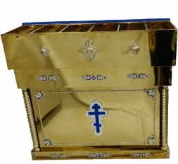 Тумба для свечной лавки, 125×85 см (высота 112–93 см)