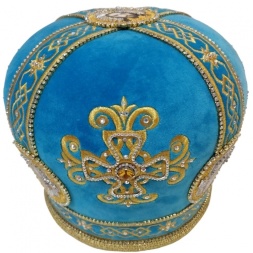 Митра «крест» голубая