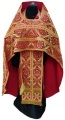 Облачение священника из парчи «Пасхальный крест» с пришитым галуном