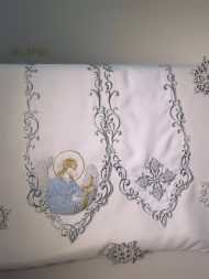 Закладка с вышитым ликом