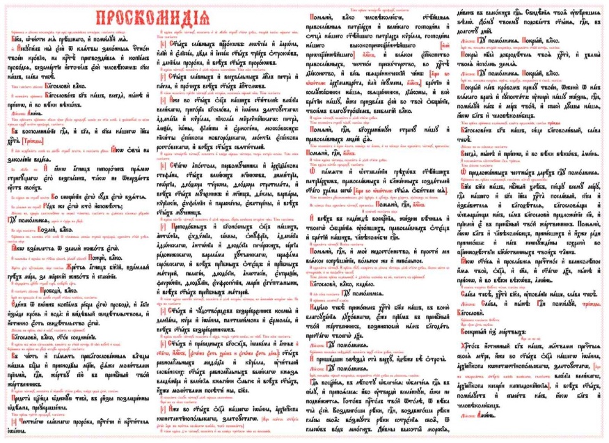 Проскомидия из пластика 55х40