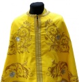 Облачение священника греческого покроя, вышитое на габардине с пришитым галуном, вышивка «Роза, вышитая середина»