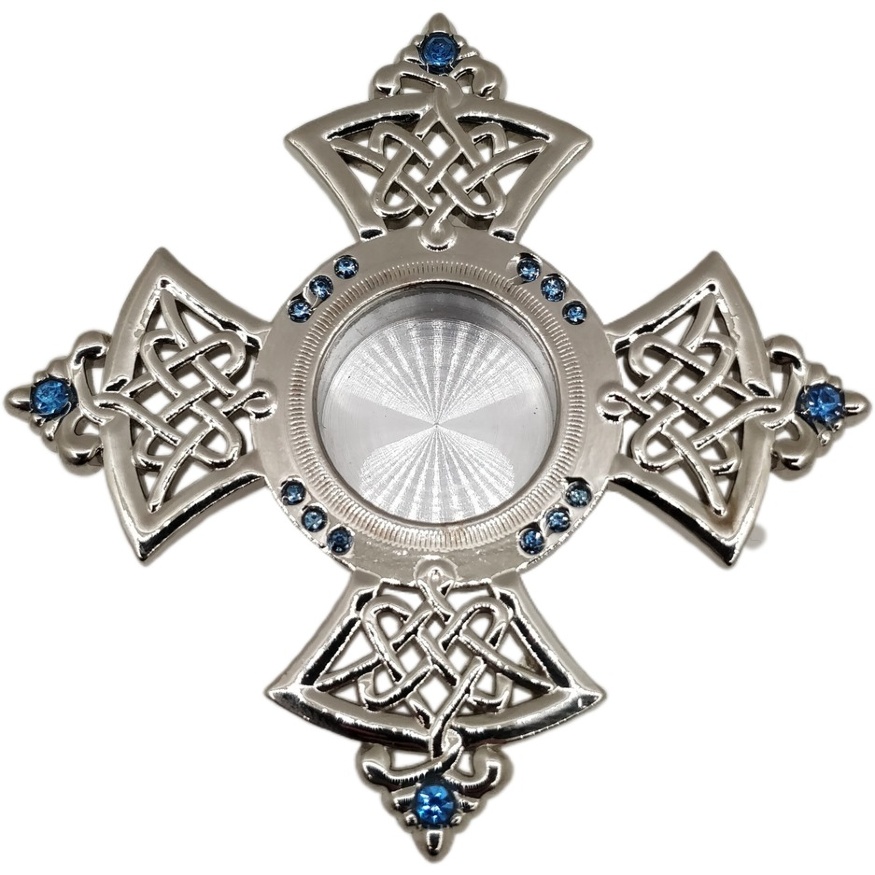 Капсула фарфоровая 7,5 см золотая круглая