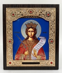 Икона святой великомученицы Варвары 15х18