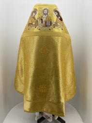 Облачение священника комбинированное из парчи, с вышитым омофором