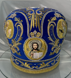 Митра «Корона» синяя