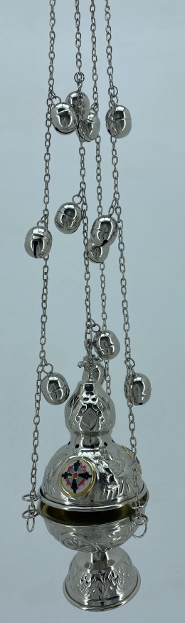 Кадило «Виноград» с эмалью, с колокольчиками