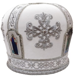 Митра «крест» белая