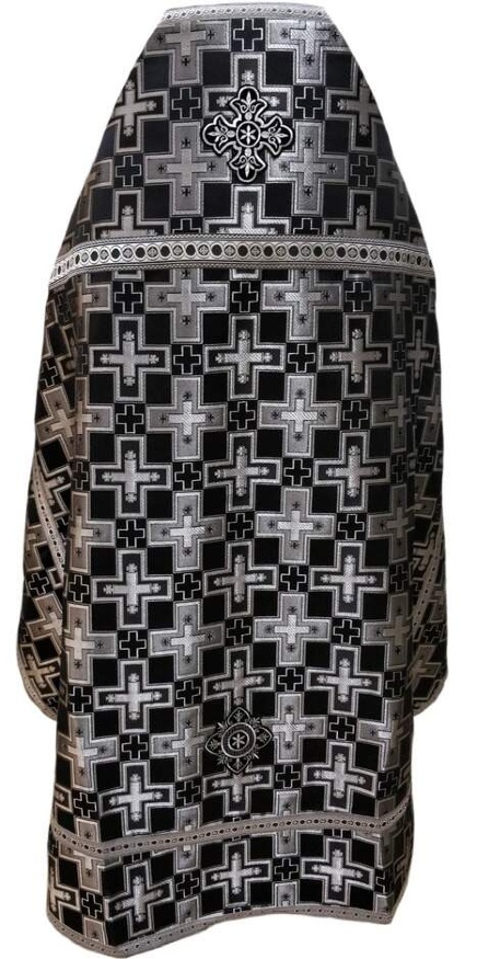 Облачение священника из парчи «Патриарший крест» с пришивным галуном