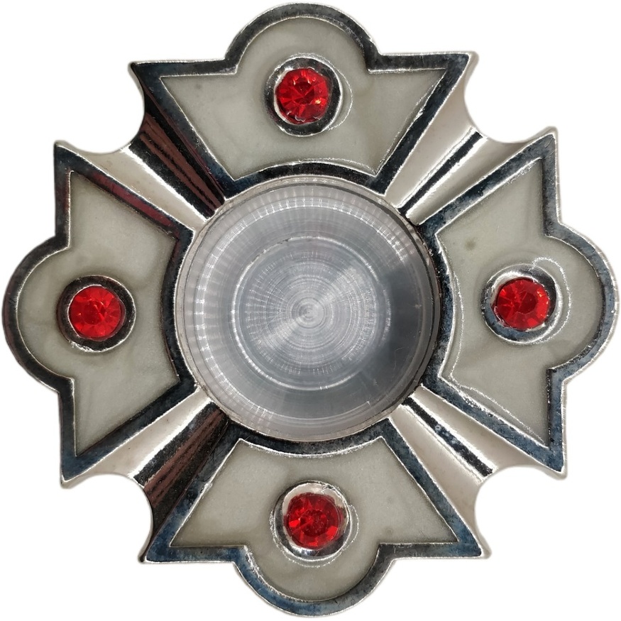 Капсула с эмалью, диаметр 5 см, белая эмаль, красота, ковчег с реликвиями