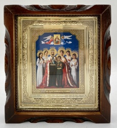 Икона святителя Царственные мученики 19х17