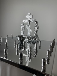 Панихидная крышка 46 свечей 60х50 см