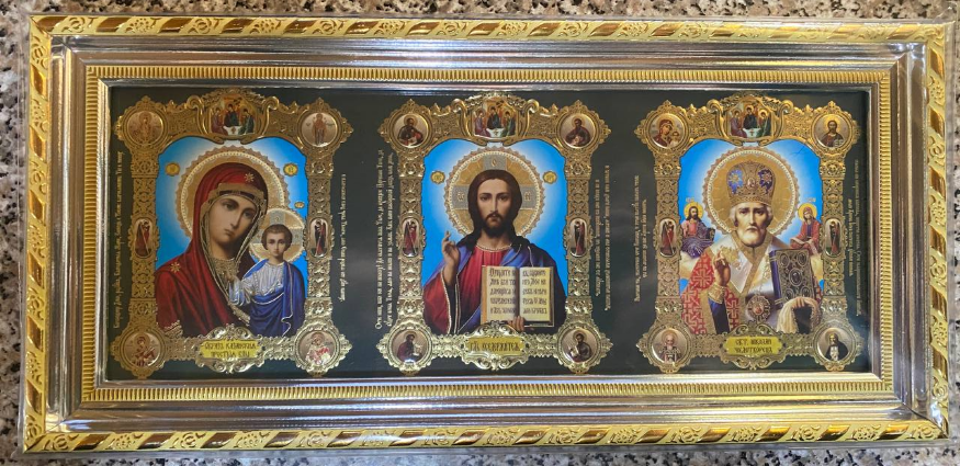 Икона Троица, багет