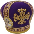 Митра "крест" фиолетовая
