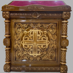 Аналой центральный 100×64 см (высота 120–93 см)