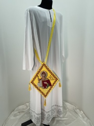 Посох вышитый с иконой святого равноапостольного князя Владимира