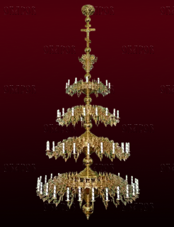 Паникадило четыре яруса, восемьдесят свечей (№37)