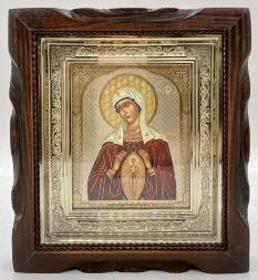 Икона Богородицы "Помощница в родах" 19х17