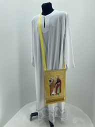 Набедренник вышитый с иконой святых апостолов Петра и Павла