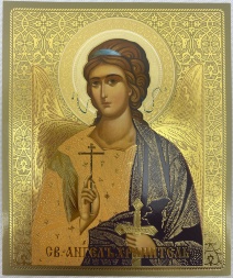 Икона святого Ангела Хранителя (золотая)