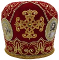 Митра «Крест №2» красная