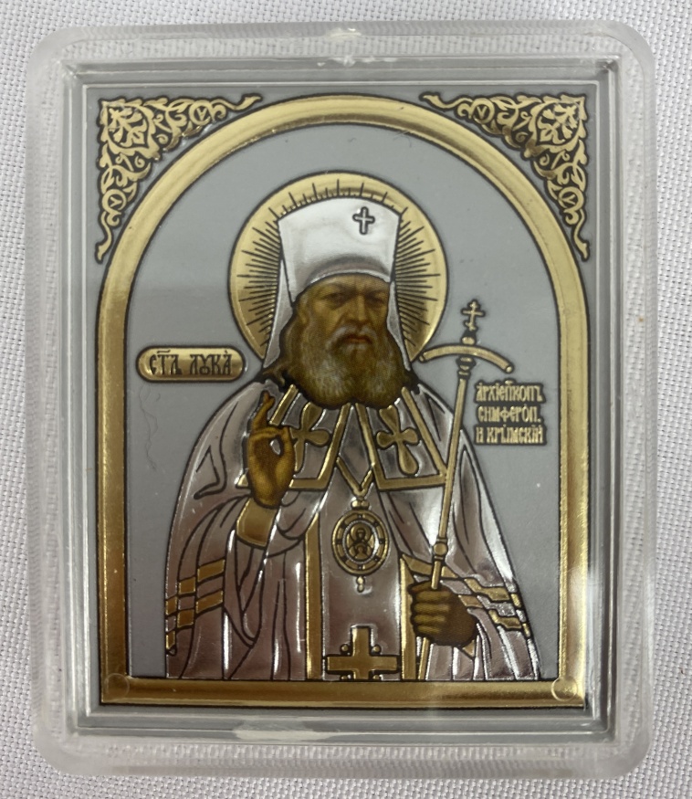 Икона на лепке и подставке, в оргстекле