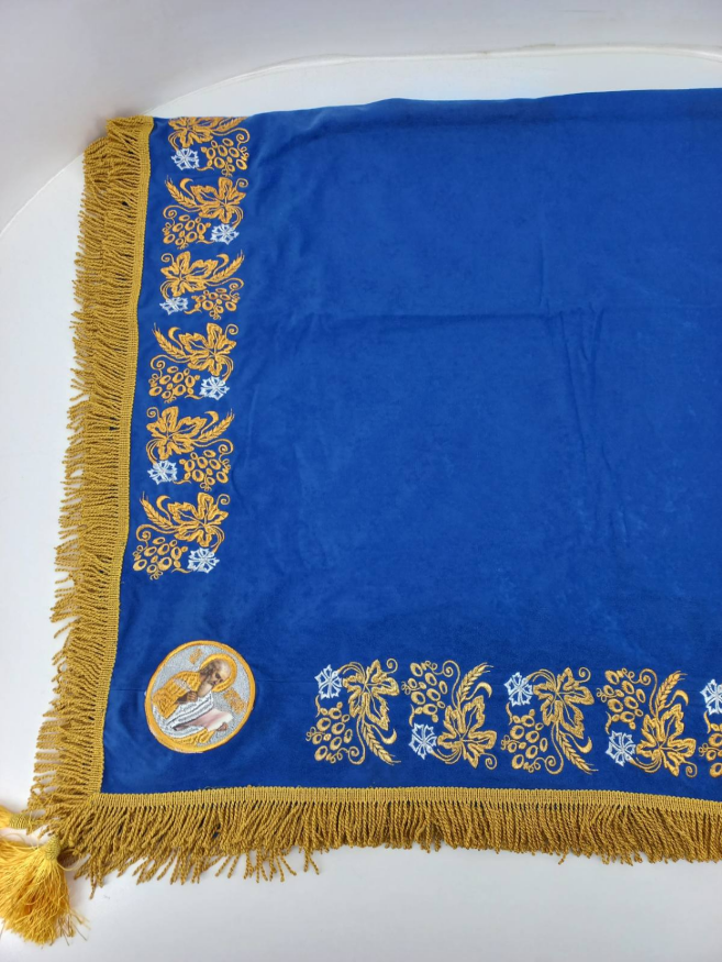 Накидка «Колос» с Евангелистами, с дорогой бахромой