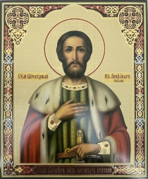 Икона святого благоверного князя Александра Невского 24х20 см