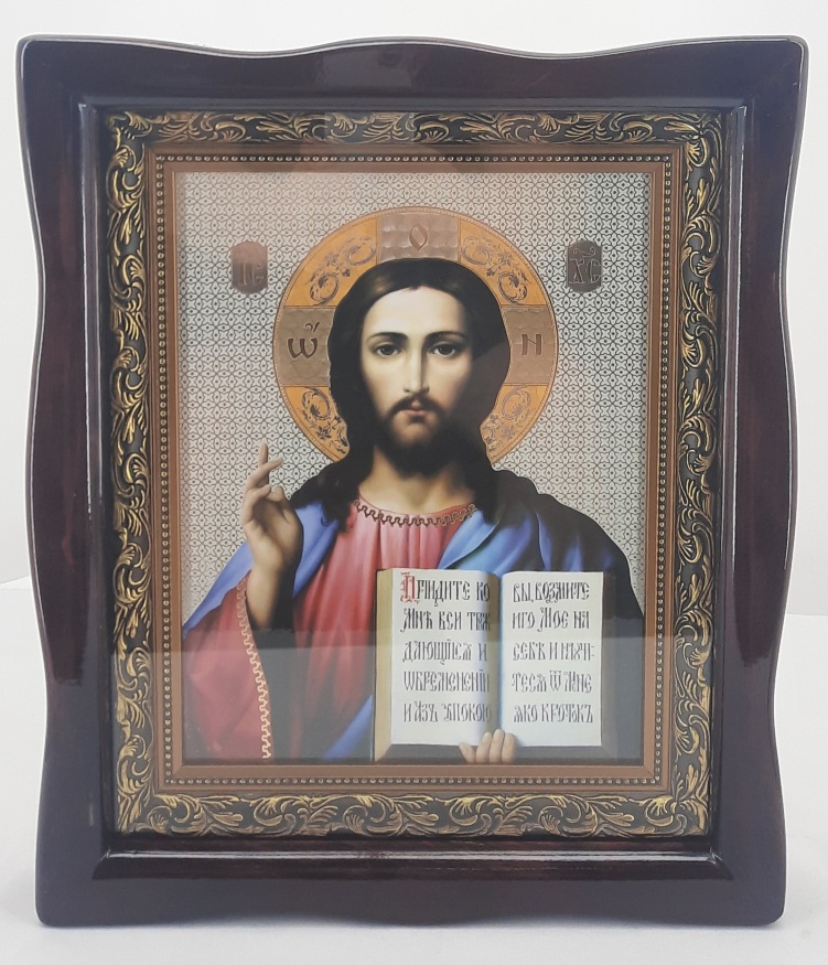 Иконы "венчальная пара" (средний размер, литография) 35,5x30