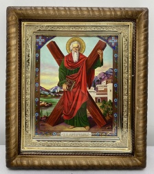 Икона святого апостола Андрея Первозванного 25,5х22,5 см