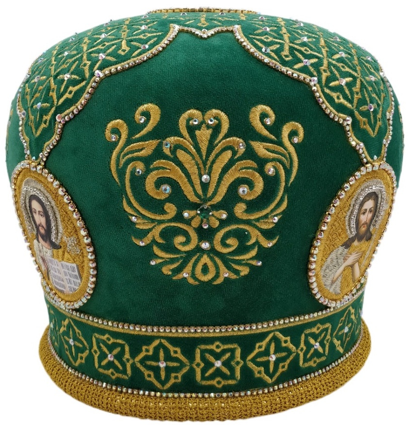 Митра «Орнамент» зелёная